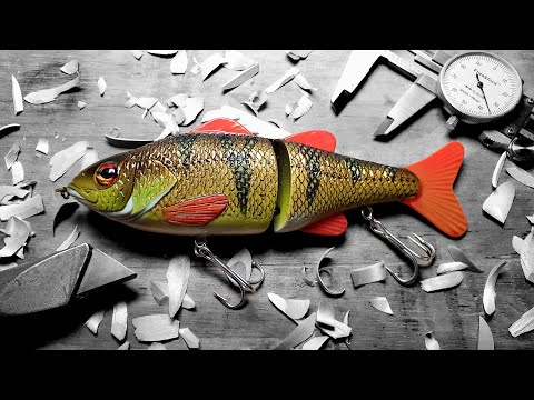 Perch Glidebait Lure Making - start to finish process on making wooden fishing lures