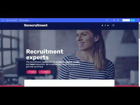 Easy to customise recruitment website