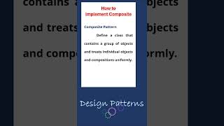 implement composite pattern || design patterns