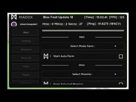 Blox Fruits Script GUI (Pastebin 2023) By Madox