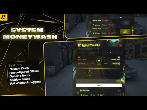 FiveM Moneywash System | Opening Hours, ESX/QB, Webhooks & Full Config Support
