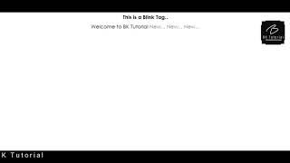 Blinking Text Animation_Java Script By #BKTutorial