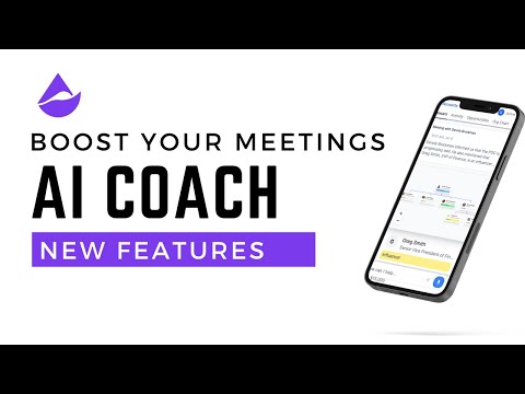 New Features: Boost Meetings with your AI Sales Coach! #sales #salestips #salescoach #crm