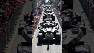 USA Military Parade of the future imagined by AI 🔥 #usarmy #military #shorts