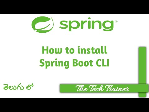 How to install Spring Boot CLI #springframework #springboot #spring #telugu || The Tech Trainer