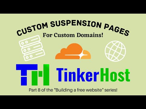 Creating a Custom Suspension Page | TinkerHost - The free hosting provider [Official Video]