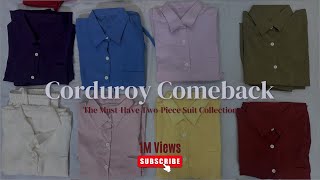 Corduroy Comeback: The Must-Have Two-Piece Suit Collection