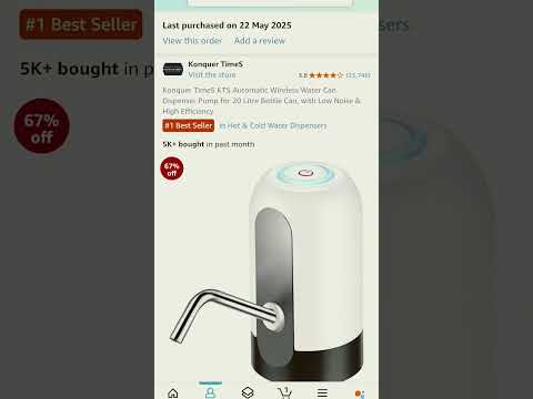 Super useful automatic water dispenser#wireless # easy to use#amazongadgets