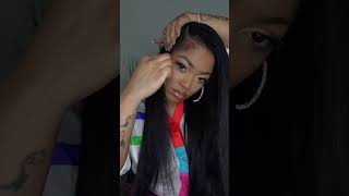 Clip-in Hair Extension Styling  #hairextensions #hairstyles #hairtutorial #shorts