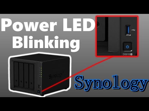 Fix blue flashing light on Synology NAS - super easy!