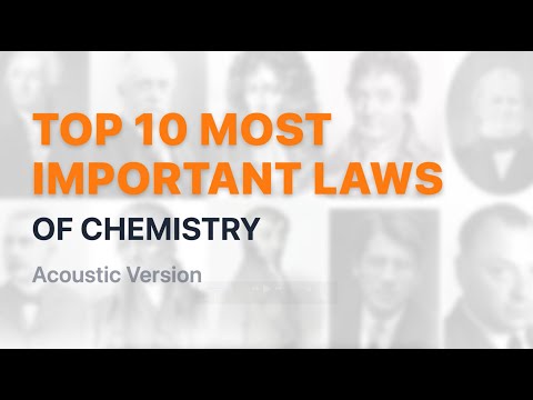 Acoustic Guitar Chemistry Song: Top 10 Chemistry Laws to Memorize | Lesson High School Chemistry 