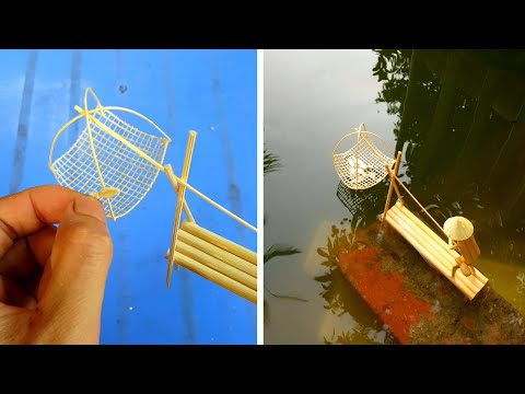 Creative ideas from Bamboo Stick-Catching with fishing net tool