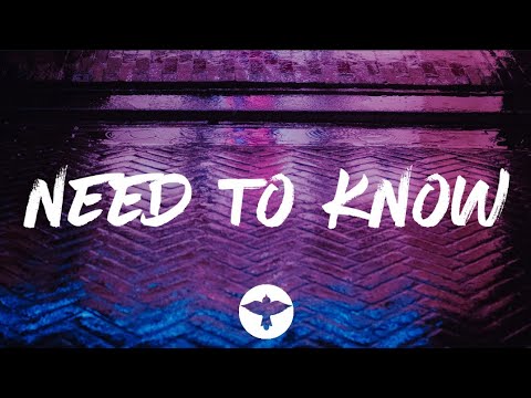 Doja Cat - Need To Know (Lyrics)
