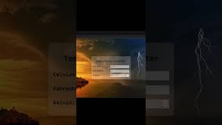 Temperature Converter Design #web #coding