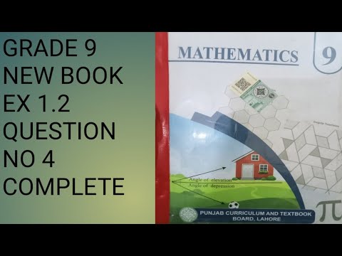 Class 9th Math New Book Exercise 1.2 Question 4 Exercise 1.2  9class Maths New Book E.X 1.2