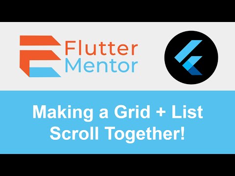 Flutter - How To Make Grids & Lists Scroll Together (Sliver Grid + Sliver List)