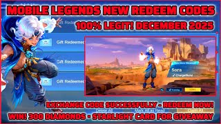 It's Working! Mobile Legends New Redeem Codes December 18, 2025 - MLBB Redeem Codes + New Hero Sora