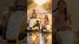 Grandpa did cycle racing to buy a Formula racing car for his granddaughter!