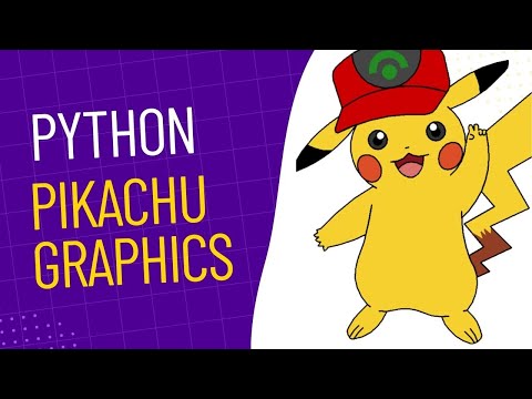 Python Graphics Animation | Pikachu Code In Python | Python Pikachu Code