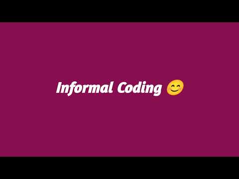 Informal Coding Live Stream