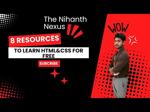 "8 Resources to learn HTML and CSS for free"