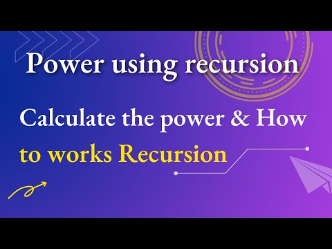 Power Using Recursion Bangla | Calculate The Power Recursively | Recursive Function Bangla Tutorial