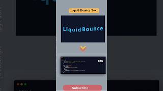 Make Your Text Come Alive with This Bouncy Liquid Effect!