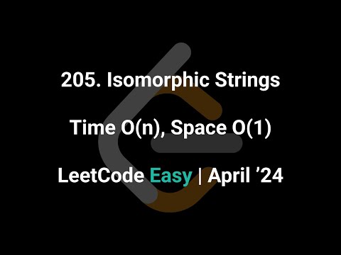 Time O(n), Space O(1) - #Easy 205 Isomorphic Strings - Swift