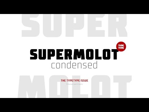 New font release TT Supermolot Condensed — modern high tech fontfamily