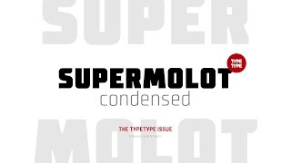 New font release TT Supermolot Condensed — modern high tech fontfamily