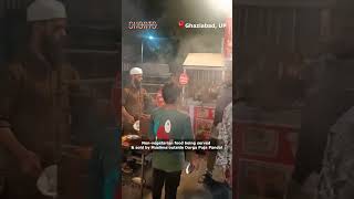 Non-Veg food being served & sold by Muslims outside Durga Puja Pandal