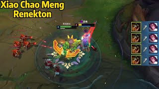 Xiao Chao Meng: His Renekton is UNSTOPPABLE in Toplane!