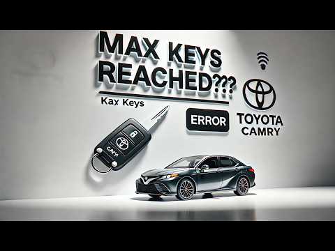 Programming a key for Toyota Camry 2009 (walkthrough with troubleshooting)