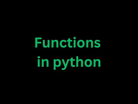 function in python