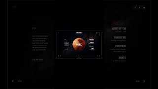 Planets slider Design #webdesign #uitrends #dailyinspiration #shorts