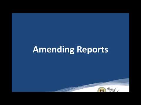 Amending Reports