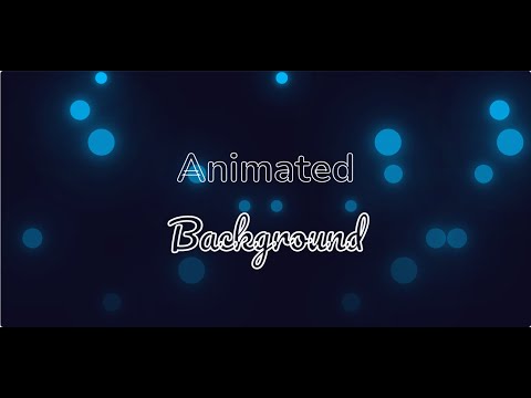 Animated Background in html and CSS