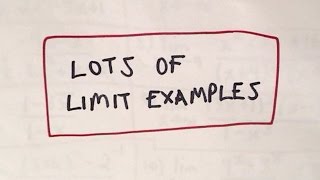 ❖ Lots of Limit Examples, Part 1 of 6 ❖