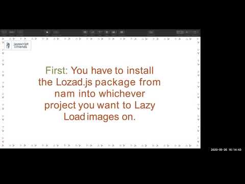 Lazy Loading Images and Analysis - JavaScript and Friends Online Meetup- May 2020
