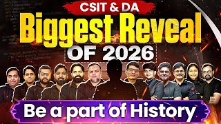 CSIT & DA Biggest Reveal of 2026! Be a part of HISTORY! | join the GfG revolution
