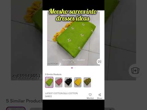 part-2 #meeshobsarees into dresses ideas 💡 #trending #youtubeshorts #fashion #youtube #food