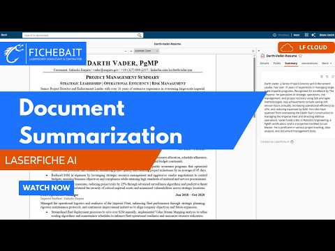 Deep Dive of Laserfiche Cloud's Document Summarization Feature