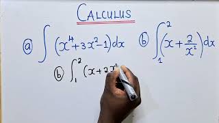 CALCULUS || Integration || Integral of (x⁴+3x²-1) and (x+2/x²) with limit's.