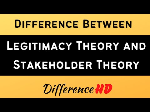 Difference Between Legitimacy Theory And Stakeholder Theory - Agency Theory And Stakeholder Theory