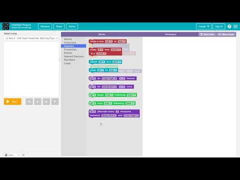 Code.org | dance lab introduction