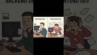 Backend devs be like ☕😌Frontend  devs be like 😵💻🔥Which side are you on? #shorts #youtubeshorts