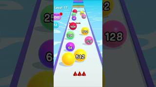 BALL RUN 2048 LEVEL 17 🙊 #shorts #android #ios #gaming #gameplay #ballrun2048