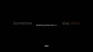 Somtimes "Silence" Is Better #motivation #motivationalquotes #believeinyourself #lifelessons  #quote