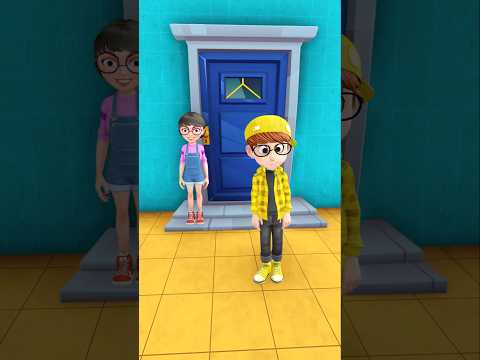 oh noo, what is that Tung Tung Tung Sahur 😳😱 #artfamily #scaryteacher3d #nickandtani #familyfun