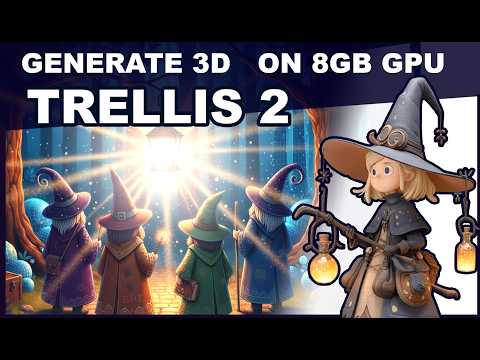 Generate HQ 3D on 8 GB gpu for free (Trellis.2, StableProjectorz)